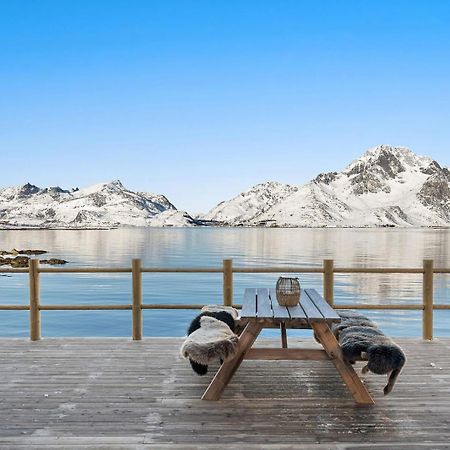 Nappstraumen Seafront Cabin, Lilleeid 68 Gravdal  Extérieur photo