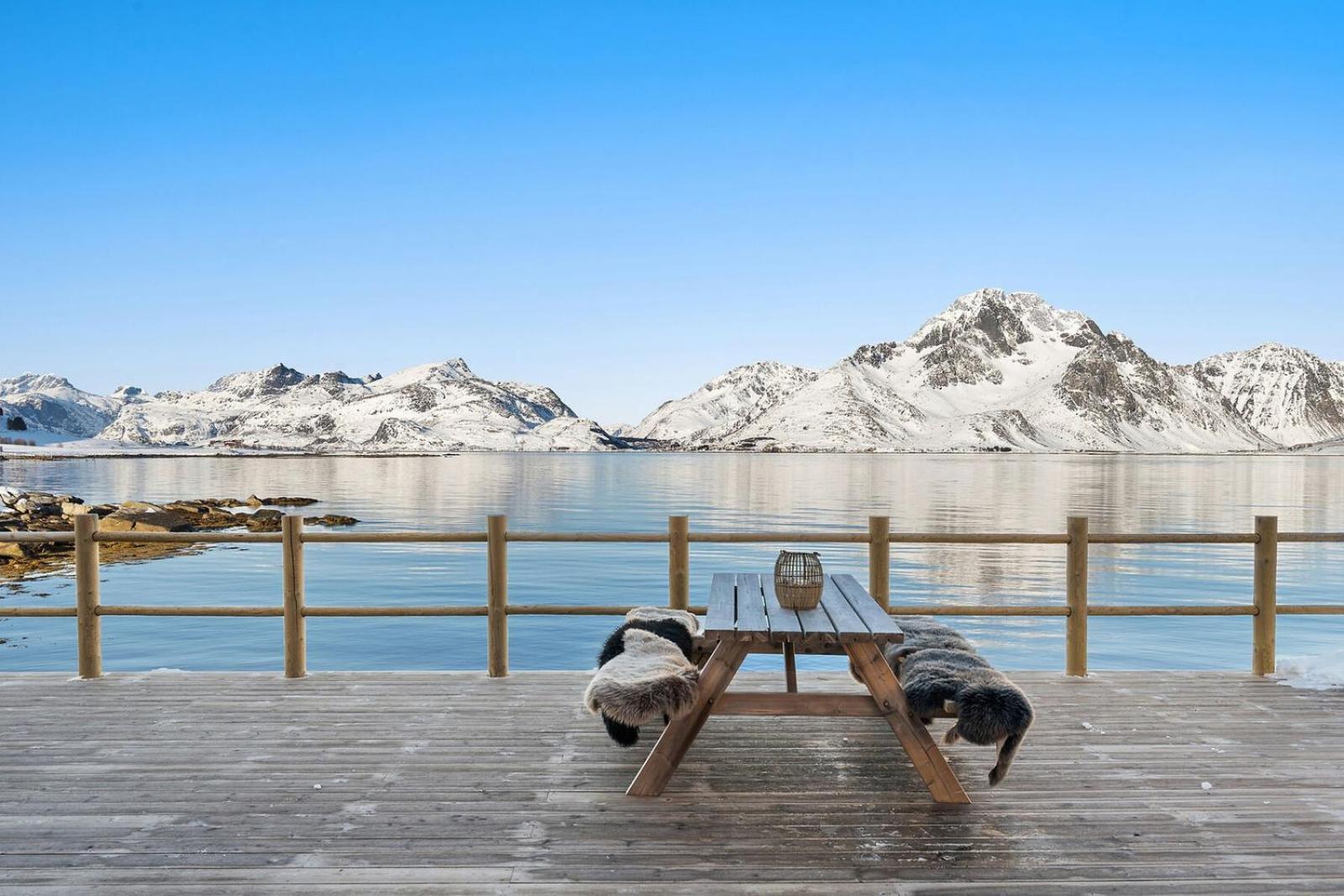 Nappstraumen Seafront Cabin, Lilleeid 68 Gravdal  Extérieur photo