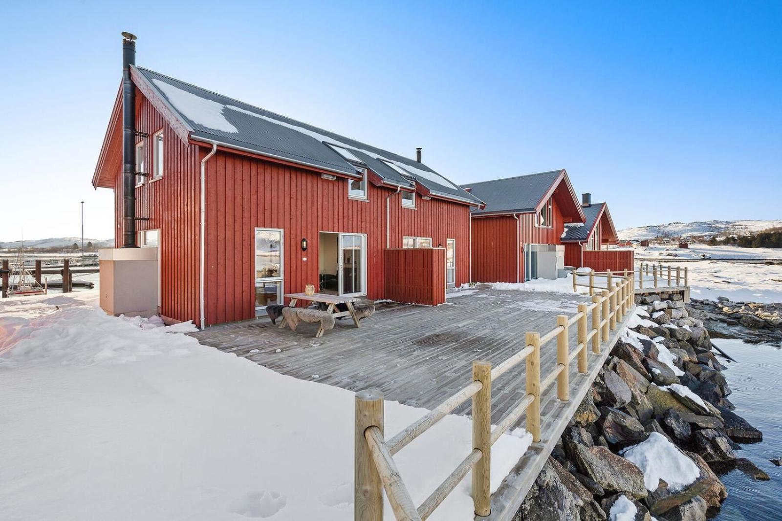 Nappstraumen Seafront Cabin, Lilleeid 68 Gravdal  Extérieur photo