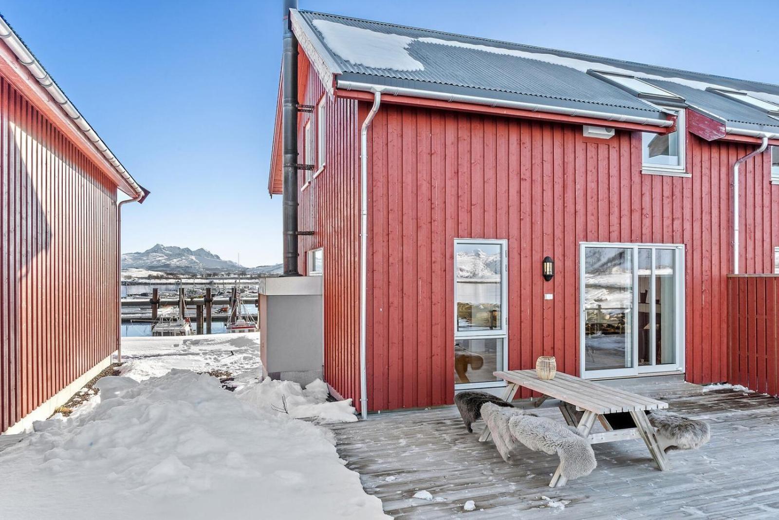 Nappstraumen Seafront Cabin, Lilleeid 68 Gravdal  Extérieur photo